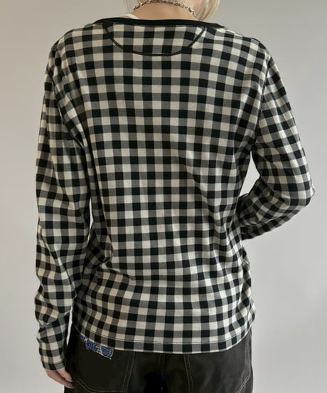 【USED】 Chaps Check Pattern L/S T-shirt / 260502-022