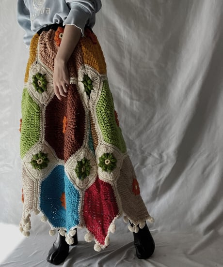 【RE;CIRCLE】 RE Granny Long Skirt⑥/211110-013