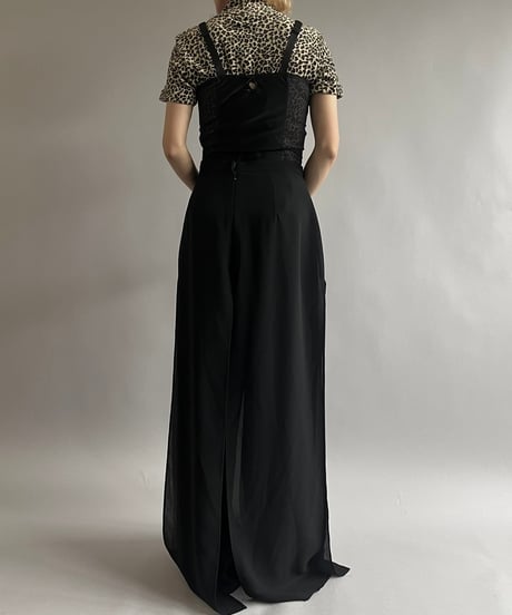 【USED 】Sheer Slit Wide Pants/ 240907-029