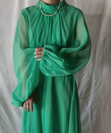 【USED】  Poly EURO Dress⑤/210407-023