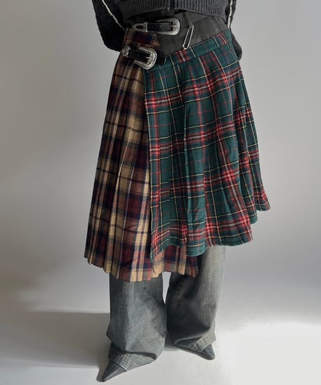 【RE;CIRCLE】 RE Kilt Skirt Middle / 250206-014