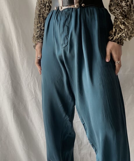 【USED】Satin Easy Pants①/210217-049