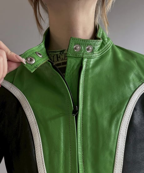 【USED】 Motor Cycle Leather Jacket / 251227-001