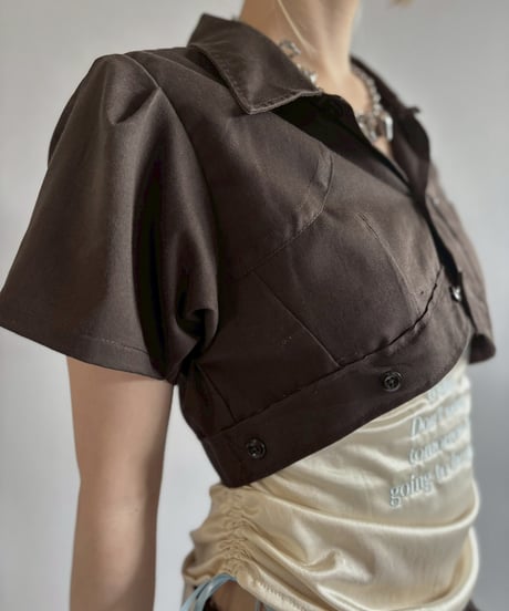 【Chinatsu Aoyama】 RE Makers Shirt Brown / 260702-030