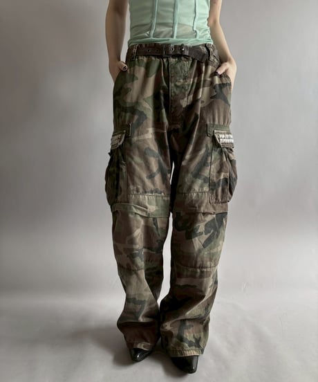 【USED】 TRIPP NYC Studs Design Double Knee Camo Pants /260328-006