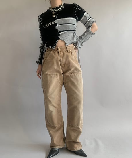 【RE;CIRCLE】 RE Mellow knit Top /  241121-003