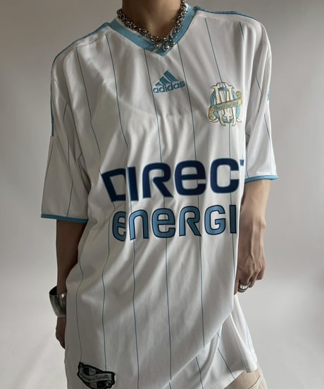 【USED】 adidas 09~10's Olympique Marseille Soccer Shirt/ 250607-022