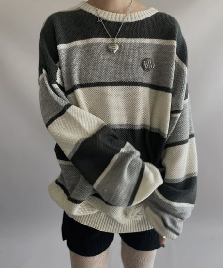 【USED】 Poly Knit Top/ 231026-009