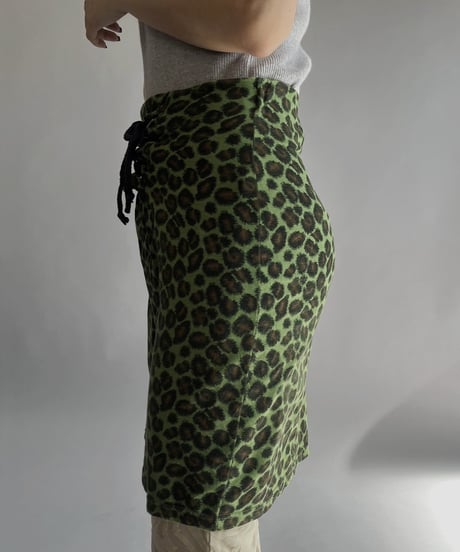 【USED】 Leopard Patterned Mini Skirt/  240224-021