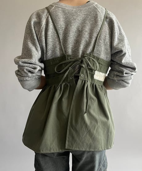 【RE;CIRCLE】 RE ARMY Zip Corset Bustier/ 250508-005