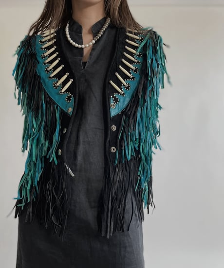 【USED】 Fringe Vest / 220430-025