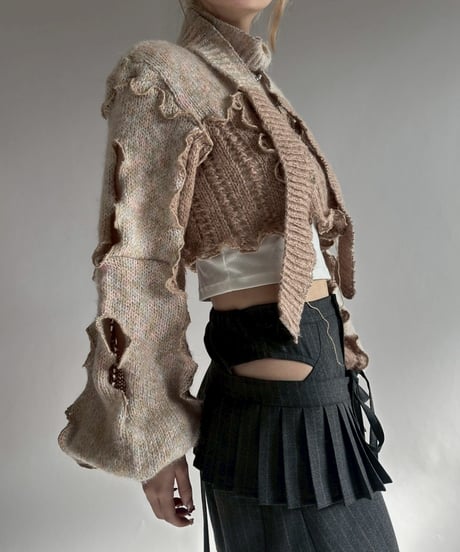 【RE;CIRCLE】 RE Mellow Knit Top + Tie / 260122-017