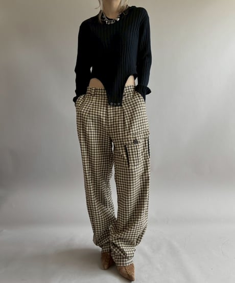 【RE;CIRCLE】 RE Rib Knit Leotard Top / 260416-004