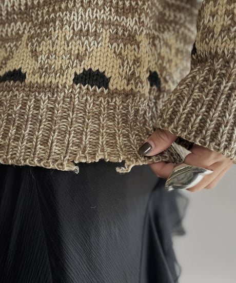 【USED】L/S Wool Knit Top / 231112-008