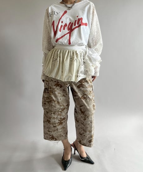 【RE;CIRCLE】 RE Lace Switching Raglan T-Shirt / 250605-003
