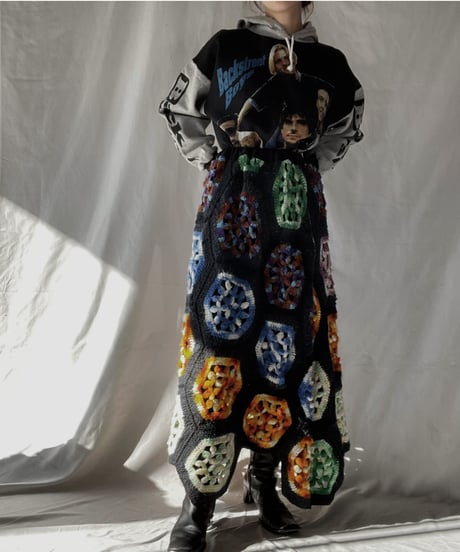 【RE;CIRCLE】 RE Granny Long Skirt④/211216-043
