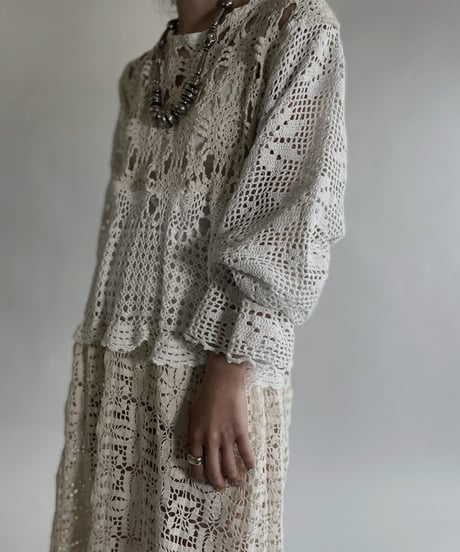 【RE;CIRCLE】 RE Crochet Lace One-piece / 220526-016