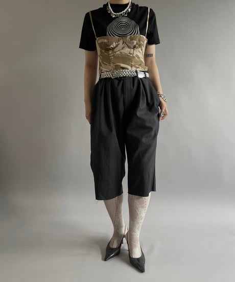 【USED】 Lauren Ralph Lauren Cut Off Suit Shorts /250215-014