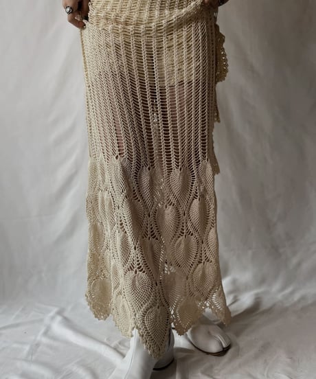 【RE;CIRCLE】  RE Crochet Lace N/S One-piece/20210819-042