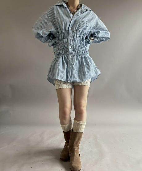 【RE;CIRCLE】 RE Shirring Shirt / 260504-004
