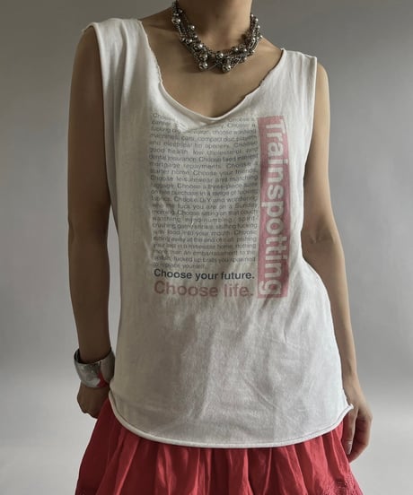 【USED】 Cut Off Tank Top /240720-029