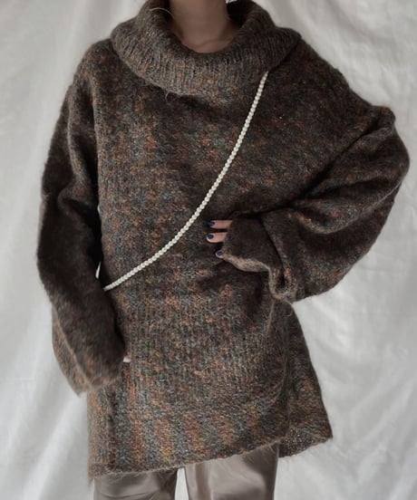【USED】    Mohair Knit Top④/211216-005