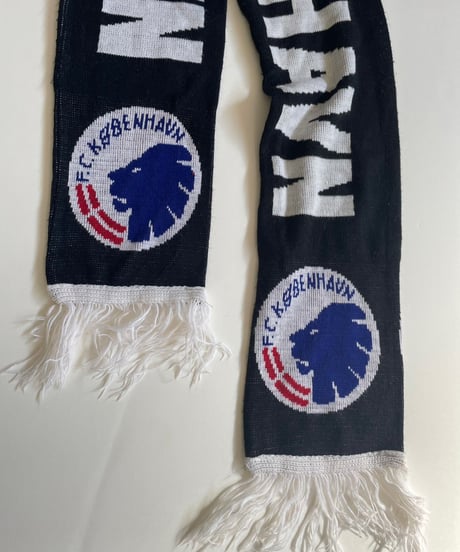 【USED】 Knit Soccer Muffler Black × White /230206-027