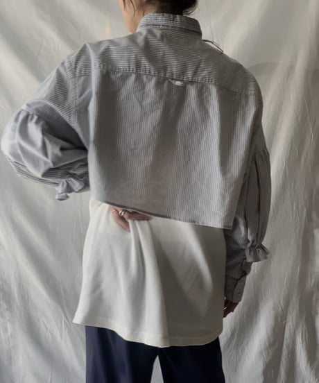【RE;CIRCLE】  Gather Sleeve Short Shirt②/210303-037