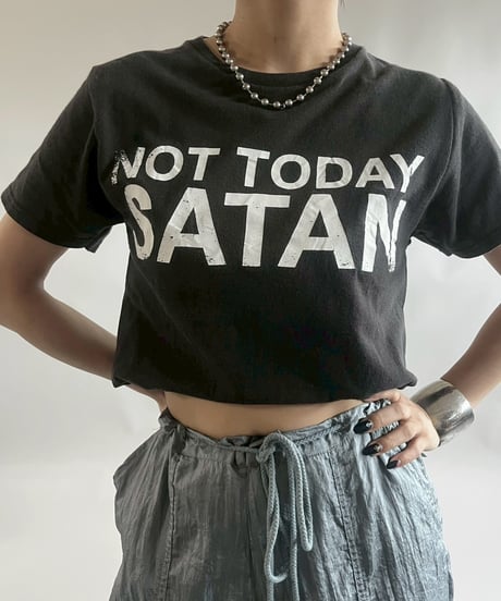 【USED】 RESIZED 00s NOT TODAY SATAN T-Shirt / 250830-026