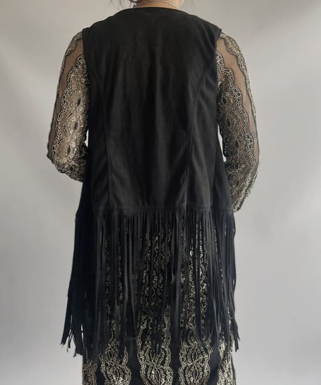 【USED】N/S Fringe Vest/ 231009-015