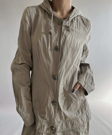 【USED】 Cop.Copine Hooded Nylon Coat  /251014-028