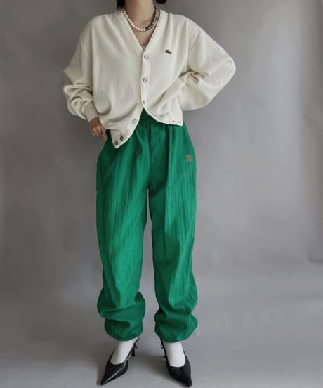 【USED】 IZOD Lacoste Acrylic Knit Cardigan White / 230128-019