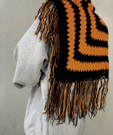 【RE;CIRCLE】 Granny Knit Poncho ② /210125-004
