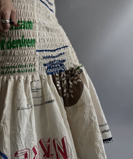 【RE;CIRCLE】RE Eco-Friendly Bag Shirring Skirt/ 230727-017