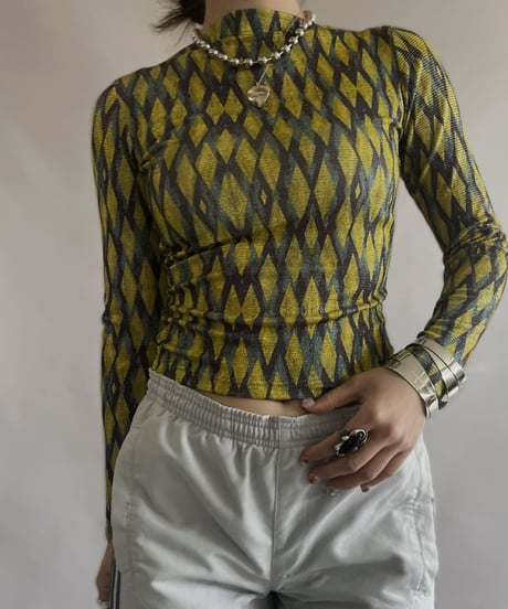 【USED】 L/S  Lame Top   / 230422-025