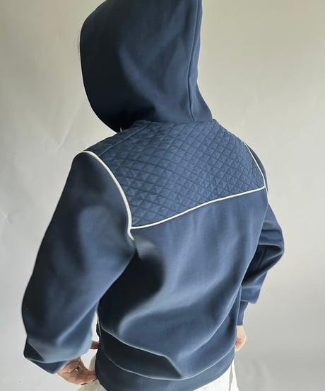 【USED】 Zip Up Hoodie Jersey Top /241207-037