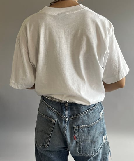 【USED】  Made in USA Screen Stars Vest 90's Person T-Shirt /240824-009