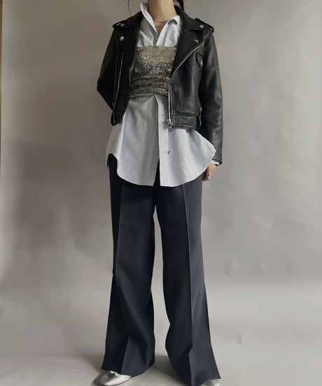 【USED】 GANNI Leather Jacket / 230401-021