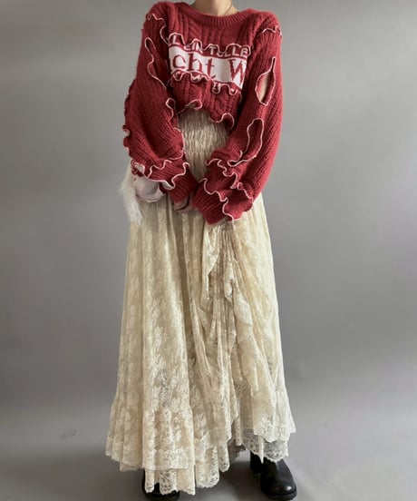 【RE;CIRCLE】 RE Mellow Knit × Soccer Muffler Set up + Tie/ 251127-012