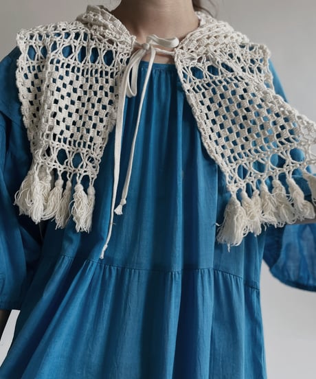 【RE;CIRCLE】 RE Crochet Lace Hood / 220427-001