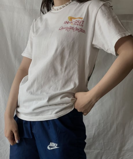 【USED】S/S T-shirt IN OUT BURGER /210602-001
