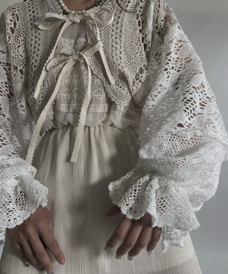 【RE;CIRCLE】 RE Crochet Bolero / 220623-023