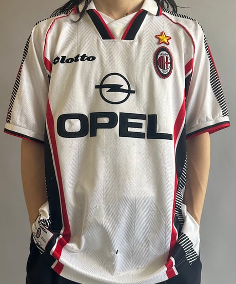 【USED 】Lotto AC MILAN Soccer Shirt /240603-014