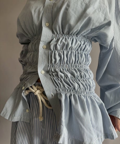 【RE;CIRCLE】 RE Shirring Shirt / 260409-012