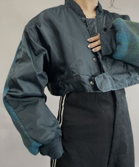 【RE;CIRCLE】 RE Short MA-1 Blanket Docking Jacket Navy / 221208-002