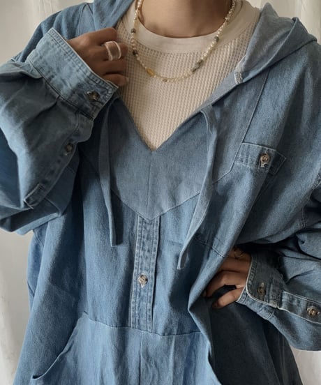 【RE;CIRCLE】  RE Denim Mexican Parker②/210506-016
