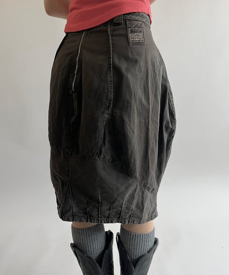 【USED】 MATITHE FRANCOIS GIRBAUD Made in ITALY 100% Linen Skirt  / 250517-012