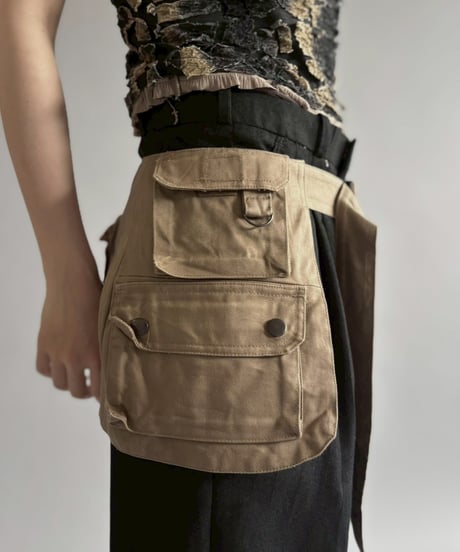 【RE;CIRCLE】  RE Fishing Vest Belt Bag / 260528-014