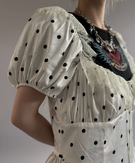 【USED】 Dot Pattern Long One-Piece / 260704-004