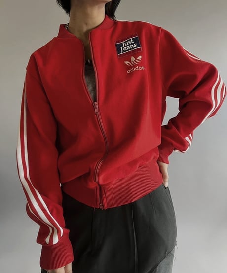 【USED】80s adidas Jersey Top Just Jeans /240224-009